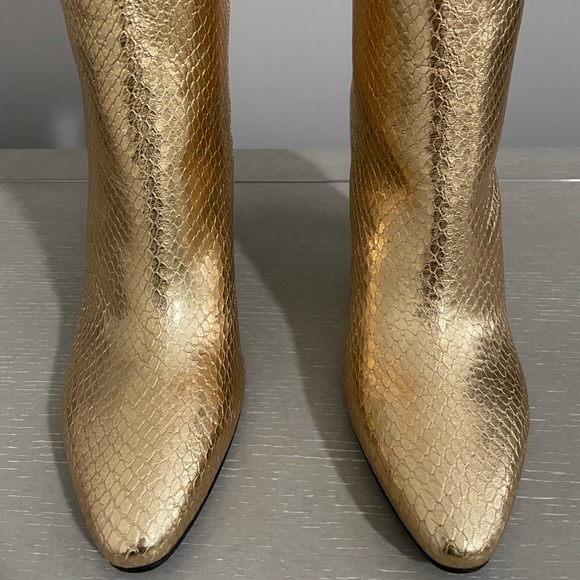 Lily 95 Gold Zip Boot - Picture 5 of 6